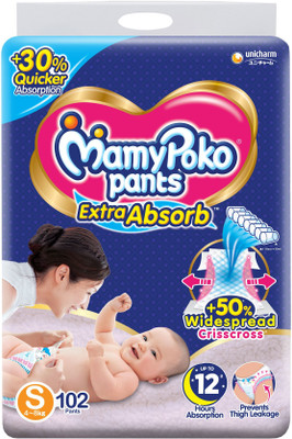 MamyPoko Extra Absorb - S(102 Pieces)