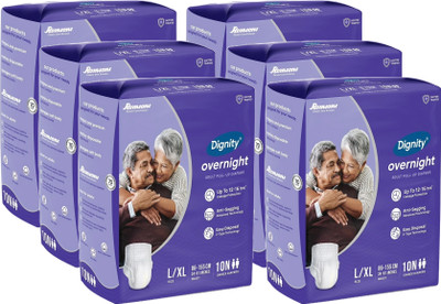 DIGNITY Overnight Pant Style Adult Diapers - L - XL(60 Pieces)
