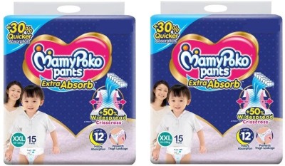 MamyPoko Pants Extra Absorb XXL Size Diapers - XXL(30 Pieces)