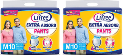 LIFREE Extra Absorb Pant Diaper For Men And Women Adult Diapers - M(20 Pieces)