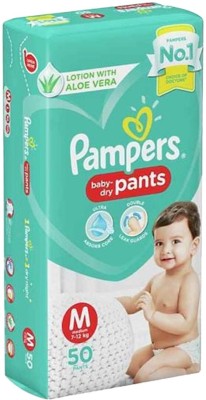 Pampers BABY DRY PANTS, SIZE M - M(50 Pieces)