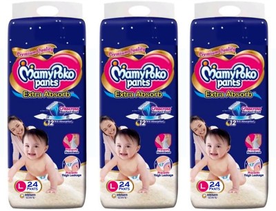 MamyPoko Extra Absorb Diapers - Ambz - L (72 Pieces) - L(72 Pieces)