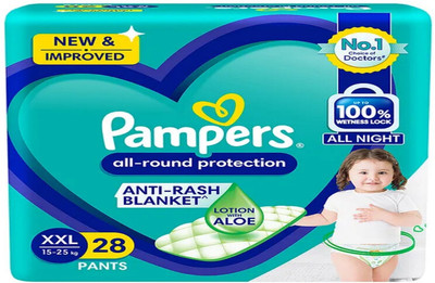 Pampers DIAPERS ALL ROUND PROTECTION XXL 28 PACK OF 1 - XXL(28 Pieces)