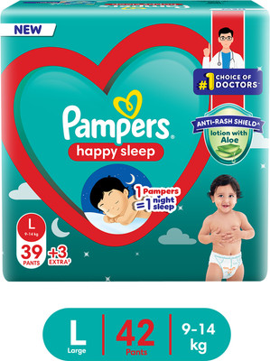 Pampers Happy Skin Pants - L(42 Pieces)