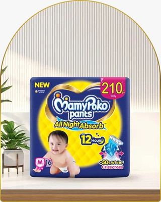 MamyPoko NEW ALL NIGHT ABSORB - M(16 Pieces)
