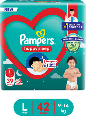 Pampers Happy Skin Pants - L(42 Pieces)