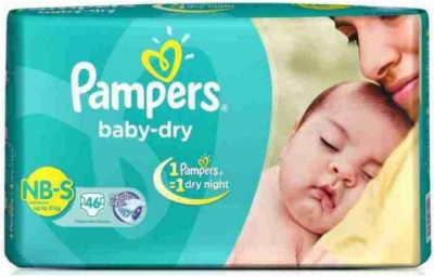 Pampers DIAPERS BABY DRY NBS 46 PACK OF 1 - New Born(46 Pieces)