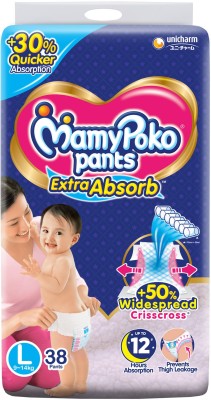 MamyPoko Extra Absorb - L(38 Pieces)