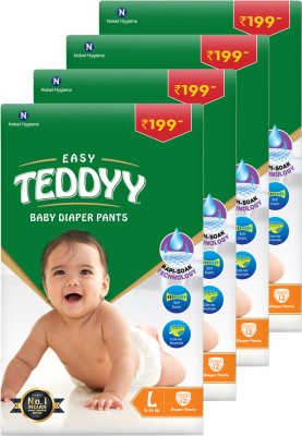 TEDDYY Easy with Rapid-Soaker Technology - L(48 Pieces)