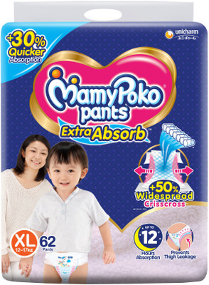 MamyPoko Extra Absorb - XL(62 Pieces)