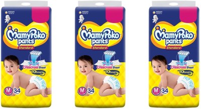 MamyPoko PANTS STANDARD M34*3 (102 PANTS) - M(102 Pieces)