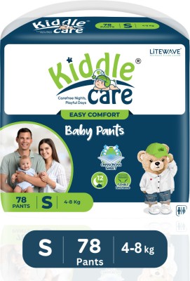 Kiddle Care Easy Comfort Baby Diaper Pants | Small (S) | 4-8 Kg - S(78 Pieces)