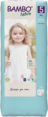 Bambo Nature Eco-friendly Tape Diapers with Wetness Indicator - XL(44 Pieces)