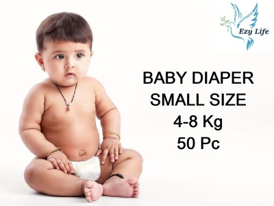 ezy Life Baby Diapers Pants | 4 - 8 Kg | Small | Pack 1 - S(50 Pieces)