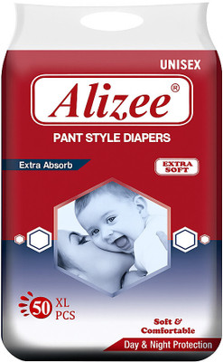 alizee Extra Care Pant Diaper XL SIZE 50 piece - 14 kg & above - XL(50 Pieces)