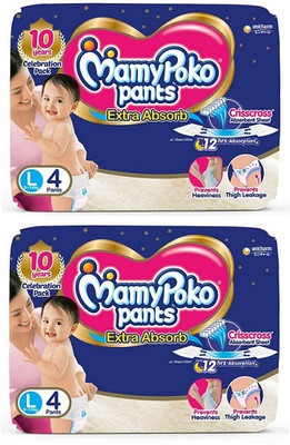 MamyPoko Pants Extra Absorb Large - 4x2 Diapers - L(8 Pieces)