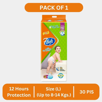 7 Soft Baby Pull-Up Diaper Pants, Breathable Material, Ultra-Soft & Leak-Proof, 8-14 kg - L(30 Pieces)