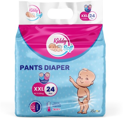 KiddySoft Baby Diaper Pants Style | Extra Abosrbent | - XXL(24 Pieces)