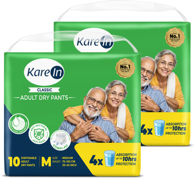 KareIn Classic Pant Style Adult Diapers - M(20 Pieces)