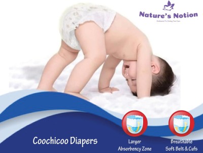 Nature's Notion Coochicoo A-GRADE Nonwoven Ultra Soft Baby Diapers Pants - M(10 Pieces)