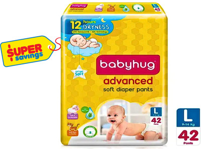 babyhug DIAPER LARGE 42 Pieces ADVANCE (L 42) - L(42 Pieces)