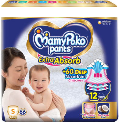 MAMYPOKOPANTS Extra Absorb S66 - S(66 Pieces)