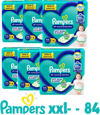Pampers XXL 84 PACK OF 6 ALL ROUND - XXL(84 Pieces)