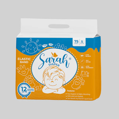 Sarah Sarah_Premium_Baby_Diaper_Pants_Small_Size | Pack of 75 | - S(75 Pieces)