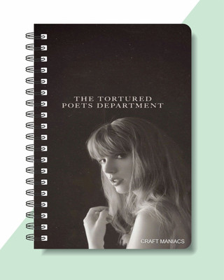 craft maniacs TAYLOR SWIFT 2024 COLLECTION A5 Notebook RULED 160 Pages(Multicolor)