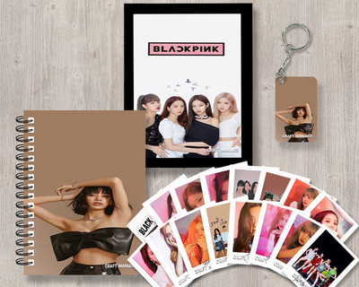craft maniacs BLACKPINK GIFTING COMBO A5 Notebook RULED 120 Pages(LACK, Pack of 4)