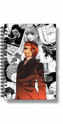 buddytales Death Note notebook white & background A5 Notebook unruled 120 Pages(Multicolor)