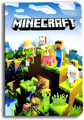 InkChalk Writing Notebook | Minecraft | A5 - Ruled Notebook A5 Notebook Ruled 192 Pages(White)