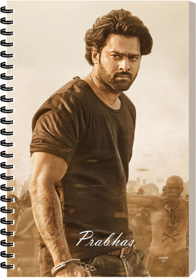 ESCAPER Prabhas South Indian Star Diary, Designer Notebopok, Notepad A5 Diary Ruled 160 Pages(Prabhas)