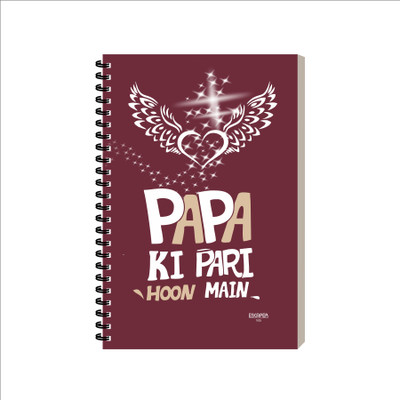 ESCAPER Dialogue Diary A5 Diary Ruled 160 Pages(Papa Ki Pari Hoon Main)