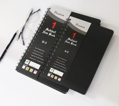 CuckooDiaries 1 Subject Premium Quality A5 Diary Ruled 240 Pages(Black7)