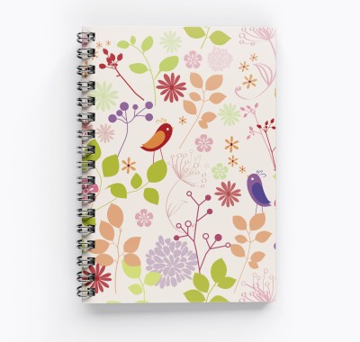 RJPRINTS Nature Art Design A4 Notebook Unruled 160 Pages(Multicolor)