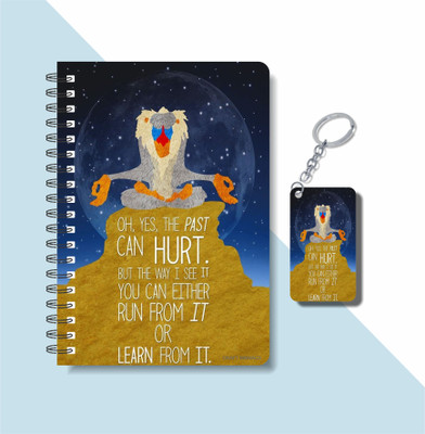 craft maniacs LION KING 2023 NOTEBOOK COLLECTION A5 Notebook RULED 160 Pages(Yellow)