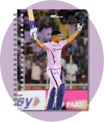 craft maniacs CRICKET 2024 NOTEBOOK COLLECTION A5 Diary RULED 160 Pages(White)