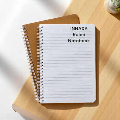 INNAXA A5 Ruled Notebook – Brown Kraft (Eco-Friendly) A5 Notebook Ruled 160 Pages(Ruled, Pack of 2)