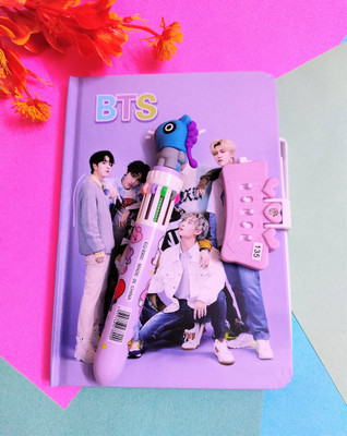 Paper Bear BT21 Regular Diary Designer 80 Pages(Purple, Pack of 2)