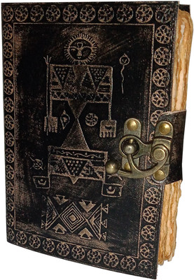 Purpledip Egyptian Hieroglyphs B6 Diary Unruled 188 Pages(Brown)