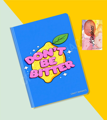 craft maniacs GLUEBIND DIARY A5 Diary RULED 100 Pages(Multicolor)