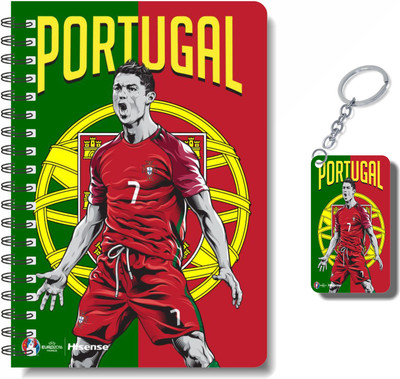 craft maniacs FOOTBALLER DIARY & KEYCHAIN A5 Diary RULED 100 Pages(Multicolor)