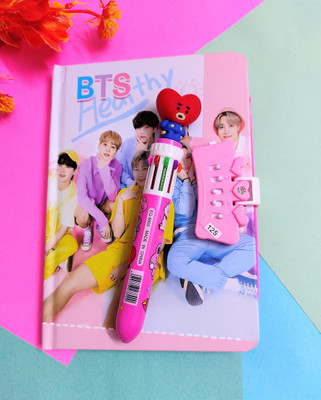 Paper Bear BT21 Regular Diary Designer 80 Pages(Pink, Pack of 2)