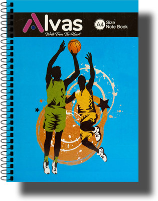 Alvass BLUE A4 Notebook RULED 400 Pages(Blue)