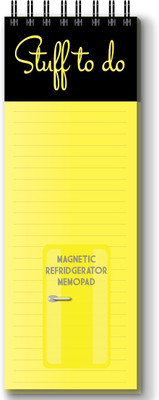Nourish Magnetic Memo Pad Regular Memo Pad Ruled 50 Pages(Yellow)