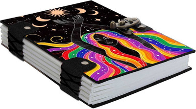 DI-KRAFT Printed Diary Notebook With Lock Clasp For Gift/Office Use (5*7 Inch,160 Pages) A5 Diary Unruled 160 Pages(Mutlicolor-1)