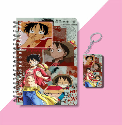 craft maniacs 2023 MONEY D LUFFY COLLECTION A5 Notebook RULED 160 Pages(DIARY + KEYCHAIN)
