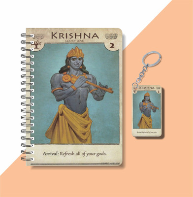 craft maniacs 2023 GOD COLLECTION A5 Notebook RULED 120 Pages(DIARY + KEYCHAIN)