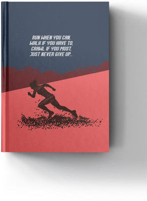 Macmerise Running Motivation A5 Diary Ruled 100 Pages(Multicolor)
